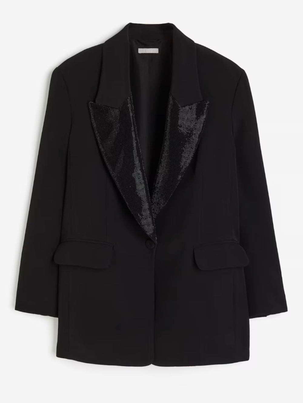 H&M Rhinestone embellished blazer XL, like new